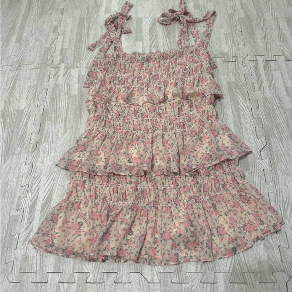 Tularosa Tiered Floral Mini Dress, size XS - Picture 4 of 12